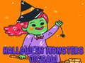 Lojë Halloween Monsters Jigsaw
