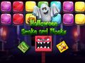 Lojë Halloween Snake and Blocks