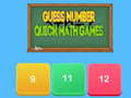 Lojë Guess number Quick math games