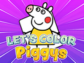 Lojë Let's Color Piggys