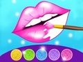 Lojë Glitter Lips Coloring Game