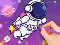 Lojë Coloring Book: Astronaut