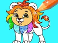 Lojë Coloring Book: Lion