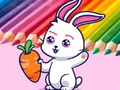 Lojë Coloring Book: Rabbit Pull Up Carrot