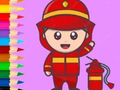Lojë Coloring Book: Fireman