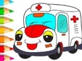Lojë Coloring Book: Ambulance