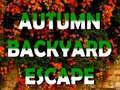 Lojë Autumn Backyard Escape 