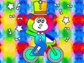 Lojë Coloring Book: Monkey Rides Unicycle