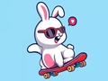 Lojë Coloring Book: Rabbit Skateboard