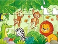 Lojë Jigsaw Puzzle: Animals In The Jungle