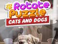 Lojë Rotate Puzzle - Cats and Dogs