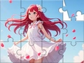 Lojë Jigsaw Puzzle: White Dress Girl