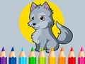 Lojë Coloring Book: Wolf