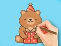 Lojë Coloring Book: Gift Bear