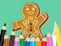 Lojë Coloring Book: Gingerbreads
