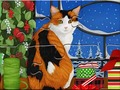 Lojë Jigsaw Puzzle: Christmas Cat