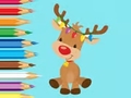 Lojë Coloring Book: Cute Christmas Reindeer