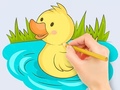 Lojë Coloring Book: Baby Duck Swim