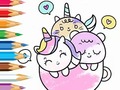 Lojë Coloring Book: A Cup Of Unicorn
