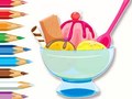 Lojë Coloring Book: Ice Cream Sundae