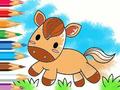 Lojë Coloring Book: Running Horse