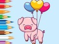 Lojë Coloring Book: Balloon Pig