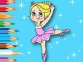 Lojë Coloring Book: Ballet Girl