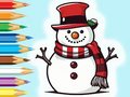 Lojë Coloring Book: Snowman Family