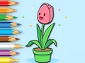 Lojë Coloring Book: A Bunch Of Tulips