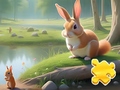 Lojë Jigsaw Puzzle: Rabbit And Squirrels