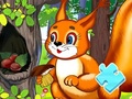 Lojë Jigsaw Puzzle: Squirrel Hide Food