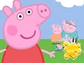 Lojë Jigsaw Puzzle: Peppa With Family