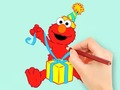 Lojë Coloring Book: Elmo Gift