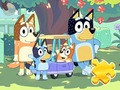 Lojë Jigsaw Puzzle: Bluey Family