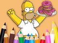 Lojë Coloring Book: Simpson Doughnut