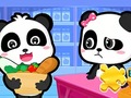 Lojë Jigsaw Puzzle: Baby Panda Supermarket
