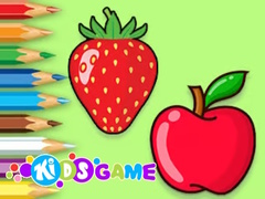 Lojë Coloring Book: Apple And Strawberry