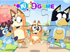 Lojë Jigsaw Puzzle: Bluey Family Fun