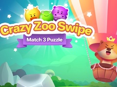 Lojë Crazy Zoo Swipe Match 3 Puzzle