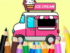 Lojë Coloring Book: Ice Cream Car