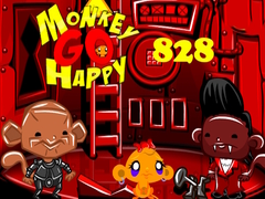 Lojë Monkey Go Happy Stage 828