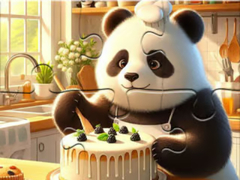 Lojë Jigsaw Puzzle: Panda Baker