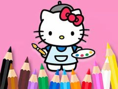 Lojë Coloring Book: Hello Kitty Painting