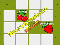 Lojë Memory & Vocabulary of Fruits