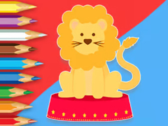 Lojë Coloring Book: Circus-Lion