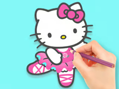 Lojë Coloring Book: Hello Kitty Dancing