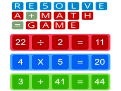 Lojë RE5OLVE a+math=game