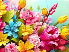 Lojë Jigsaw Puzzle Flowers