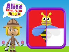 Lojë World of Alice Animals Puzzle