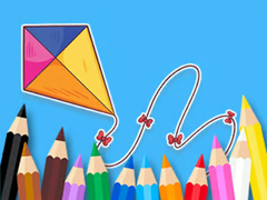 Lojë Coloring Book: Bowknot Kite